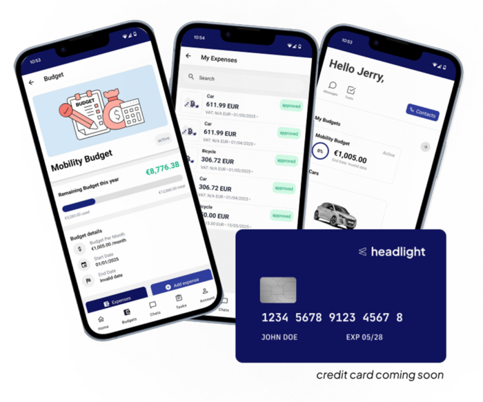 Mobiliteitsbudget via een Headlight driver applicatie